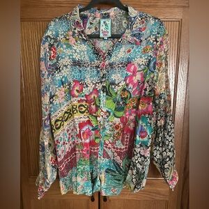 Johnny Was Milla Button Down